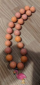 Kids flamingo necklace
